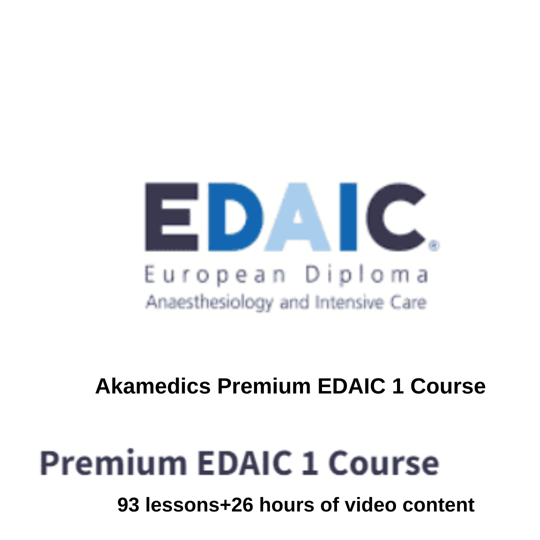 Akamedics Premium EDAIC 1 Course 2024 (93 lessons & 26 hours of video content)