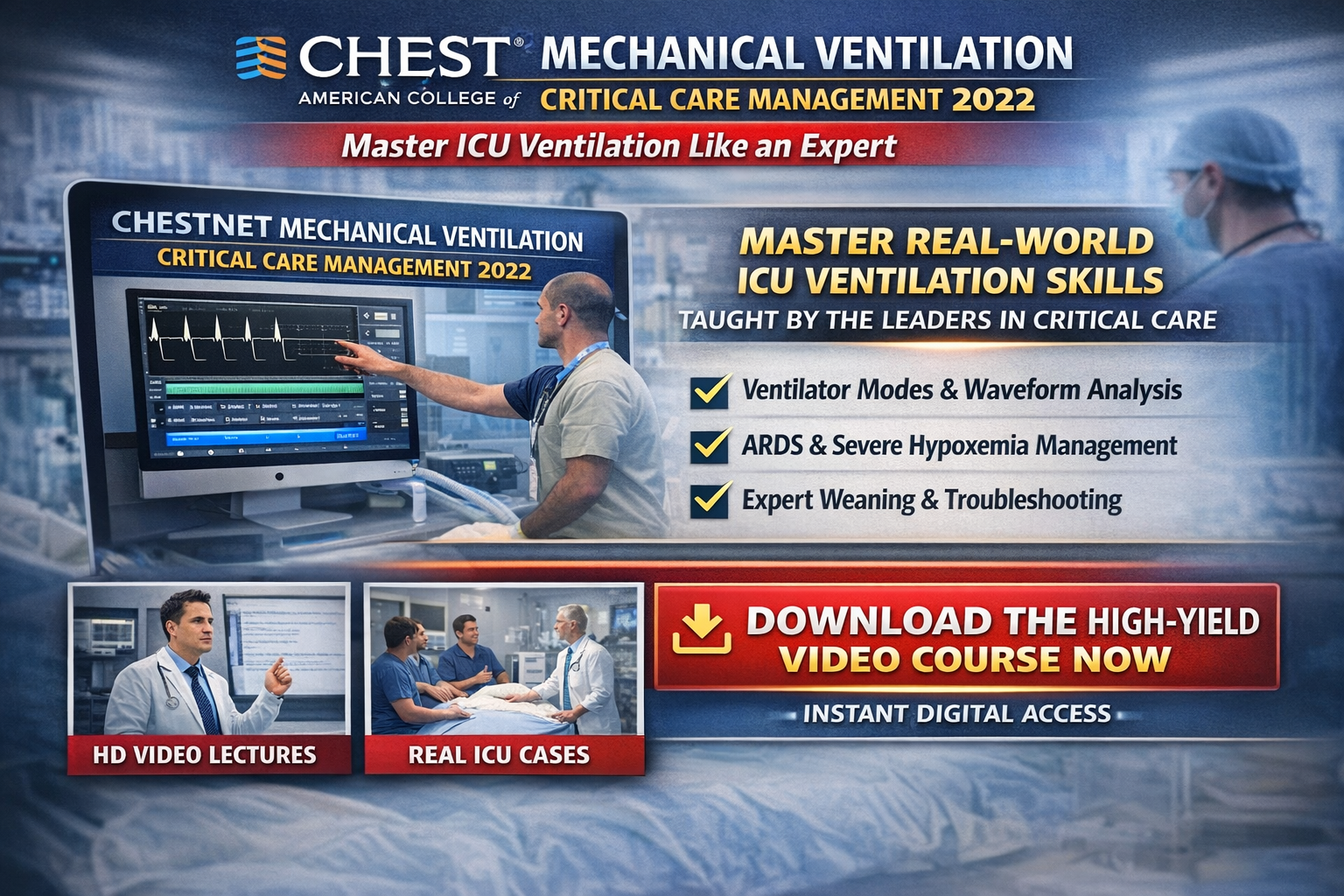 Chestnet Mechanical Ventilation – Critical Care Management 2022 (Videos) - Image 2