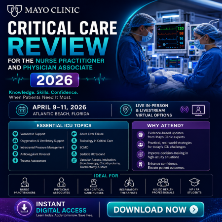 Mayo Clinic Critical Care Review for the Nurse Practitioner and Physician Associate 2026