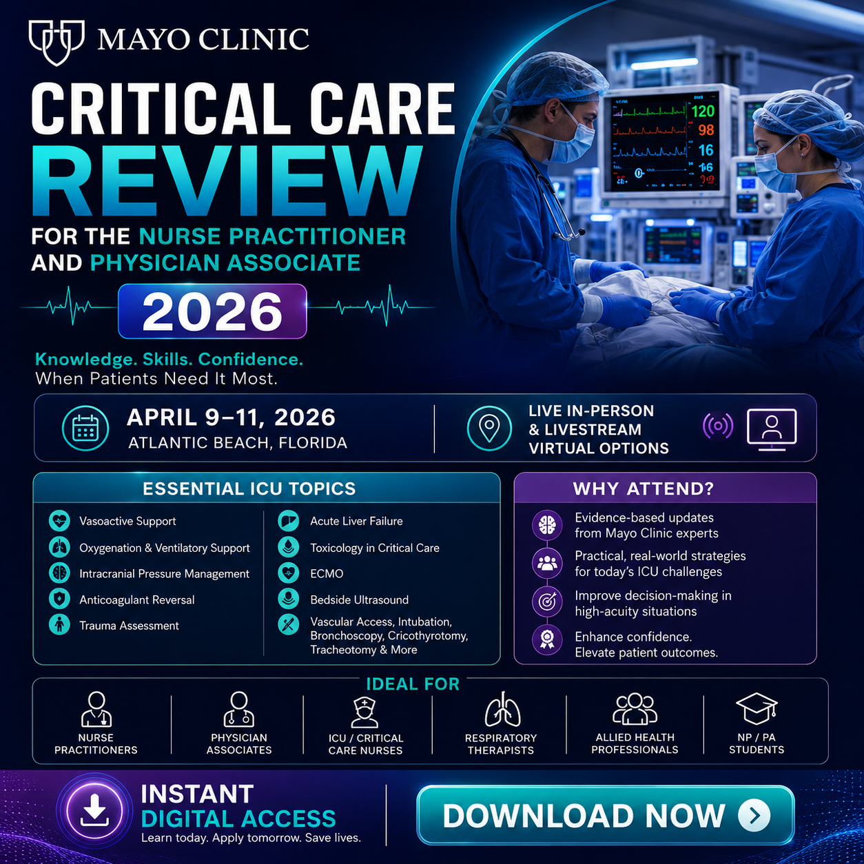 Mayo Clinic Critical Care Review for the Nurse Practitioner and Physician Associate 2026